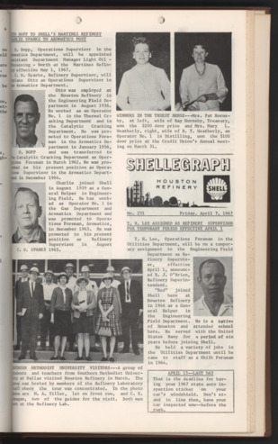 Shellegraph, No. 231, April 7, 1967