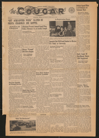 The Cougar, Vol. 7, No. 16, February 8, 1941