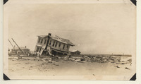 Wrecked house ruins on the east end