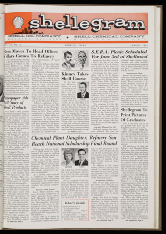 Shellegram, Vol. 26, No. 3, March 1961