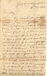 Letter from Israel Shreve to Mary Shreve, 1780 July 27