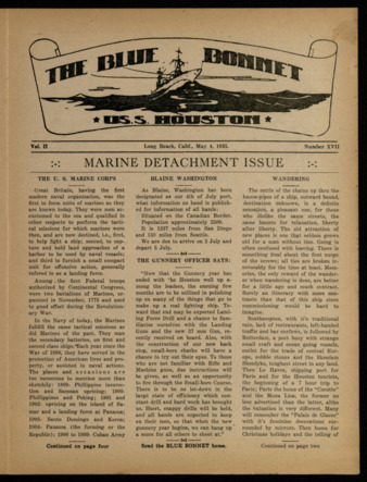 The Blue Bonnet, Vol. 2, No. 17, May 4, 1935