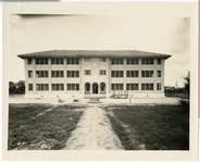 Exterior of Houston Negro Hospital, with walkway view