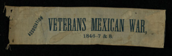 Reunion meeting ribbon from the Mexican War Veterans Association