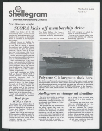 Shellegram, Vol. 46, No. 7, February 12, 1981