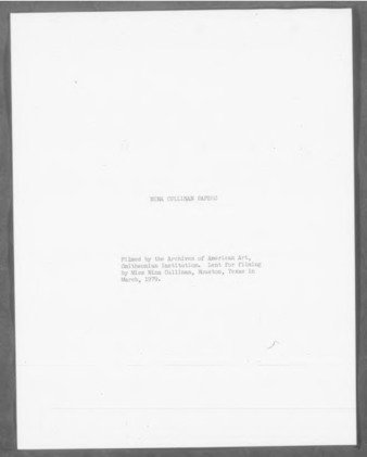 Nina J. Cullinan newspaper clippings and other documents featuring philanthropy, 1961