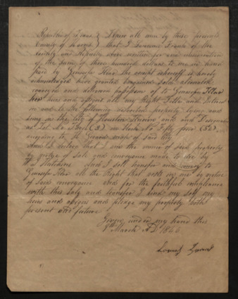 Deed for Lot No. 3, Block No. 54