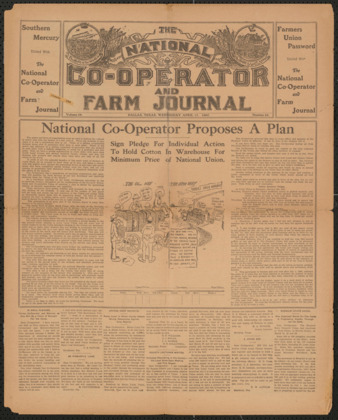 The National Co-Operator and Farm Journal, Vol. 28, No. 28, April 17, 1907