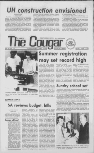 The Summer Cougar. Vol. 41, No. 111, June 5, 1975.