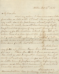Letter from Mary Jones to Cromwell Anson Jones, 1878 October 13