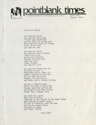 Pointblank Times, Vol. 1, No. 2, April 1975