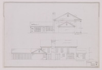 Job 67-38, Residence at Hunters Grove, Sheet 6: Left side and rear elevation