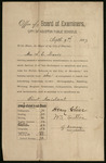 Certificate of Examination, S. E. Davis
