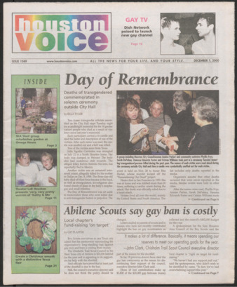 Houston Voice, No. 1049, December 1, 2000