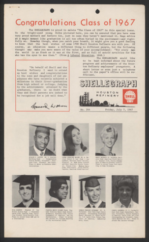 Shellegraph, No. 244, July 7, 1967, Congratulations Class of 1967