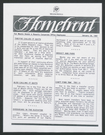 Homefront, January 26, 1987