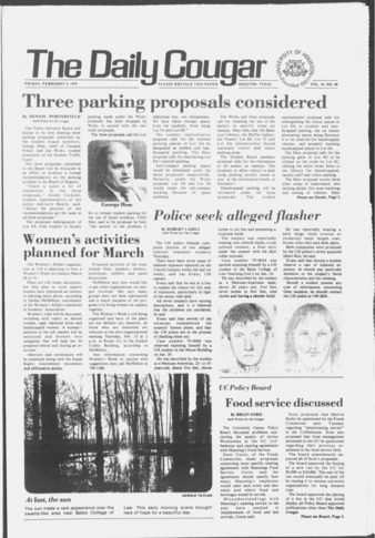 The Daily Cougar. Vol. 45, No. 88, February 9, 1979.