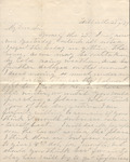 Letter from Mary Jones to Cromwell Anson Jones, 1879
