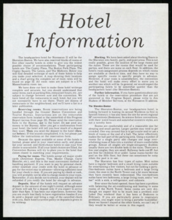 Noreascon Two, Hotel Information