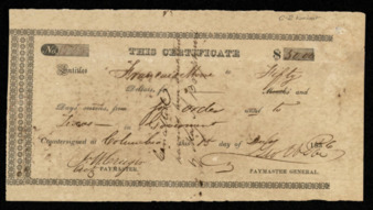 Pay certificate for Francois Moore