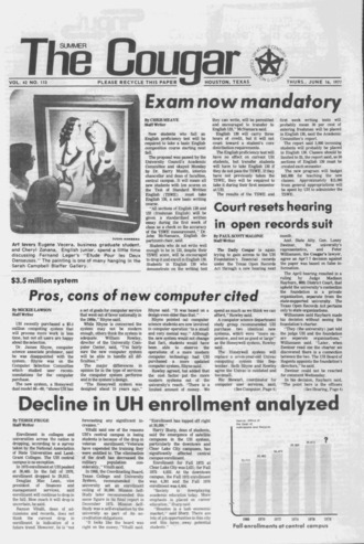 The Summer Cougar. Vol. [43], No. 113, June 16, 1977.