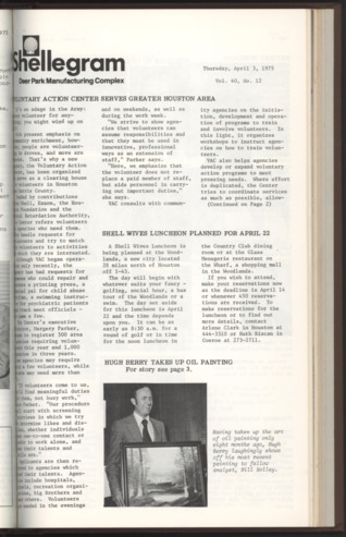 Shellegram, Vol. 40, No. [13], April 3, 1975