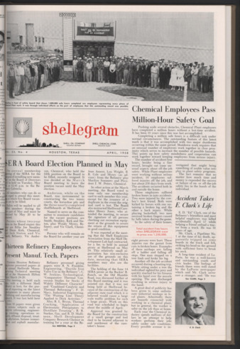 Shellegram, Vol. 23, No. 4, April 1958