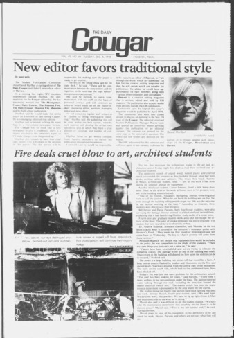 The Daily Cougar. Vol. 45, No. 66, December 5, 1978.