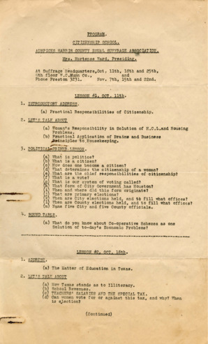 Citizenship School Program