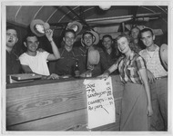 Concession booth with price list