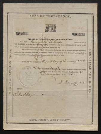 Bond made out to George R. Billups