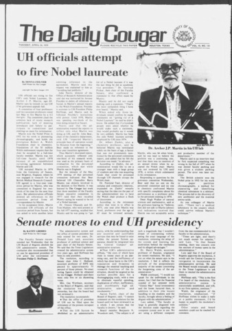 The Daily Cougar. Vol. 45, No. 133, April 24, 1979.