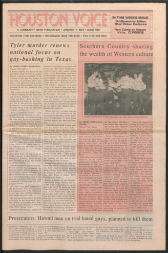 Houston Voice, No. 689, January 7, 1994