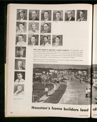 House & Home, September 1955, Houston's home builders lead off 1955 Parade of Homes