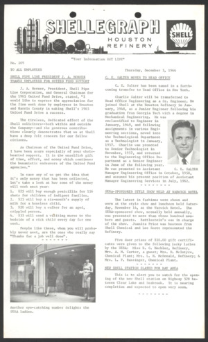 Shellegraph, No. 109, December 3, 1964
