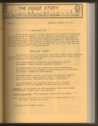 The Inside Story, No. 25, February 28, 1980