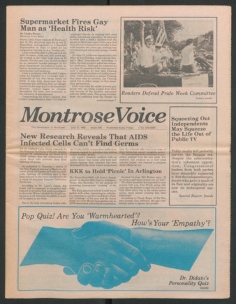 Montrose Voice, No. 246, July 12, 1985