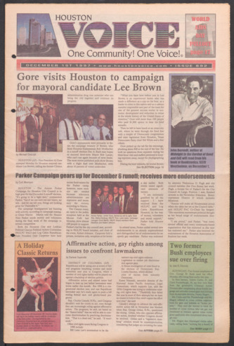 Houston Voice, No. 892, December 1, 1997