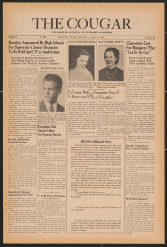 The Cougar, Vol. 5, No. 24, April 6, 1939