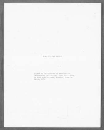 Nina J. Cullinan photographs