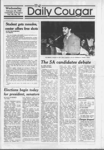 The Daily Cougar. Vol. 49, No. 76, February 23, 1983.