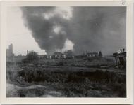 Oil tanks on fire three days later