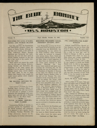 The Blue Bonnet, Vol. 2, No. 41, October 19, 1935