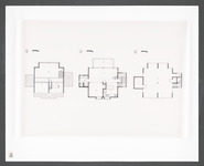 Williams Beach House, three levels schematic drawings