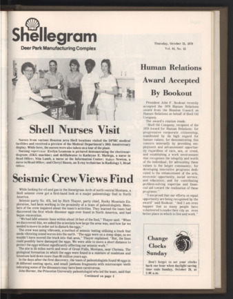 Shellegram, Vol. 44, No. 43, October 25, 1979