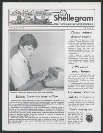 Shellegram, Vol. 46, No. 42, October 15, 1981
