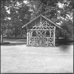 Shelter made of branches