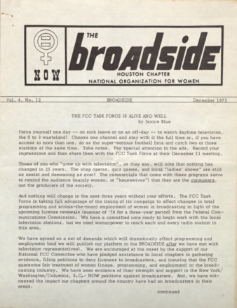 Broadside, Vol. 4, No. 12, December 1973