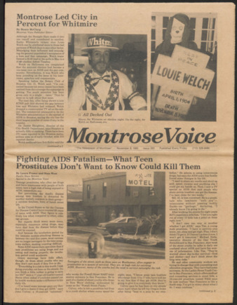 Montrose Voice, No. 263, November 8, 1985