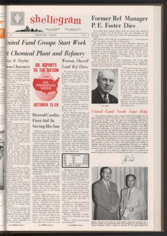 Shellegram, Vol. 22, No. 9, September 1957